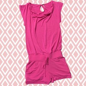 {Poof} Pink Romper with Pockets